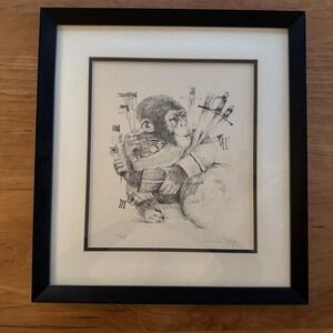Charles Bragg (1931–2017) The Monkey Artist Signed Limited Edition 21/25